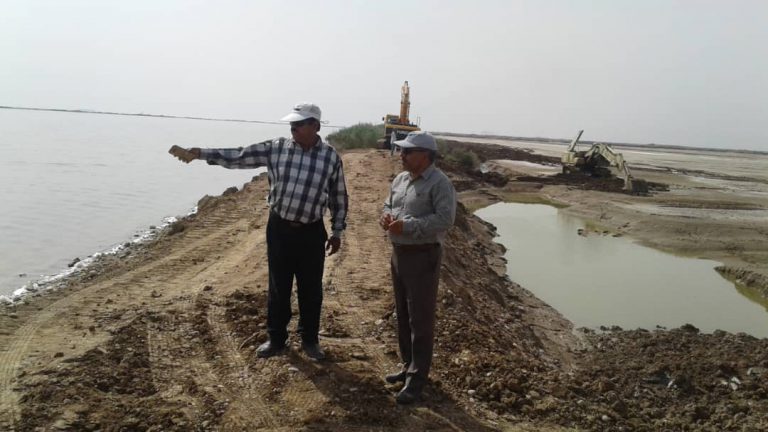 بازدید فرماندار خرمشهر از عملیات‌ احداث و ترمیم برم جنوبی ‌ کانال شیر‌دم‌ جهت هدایت سیلاب