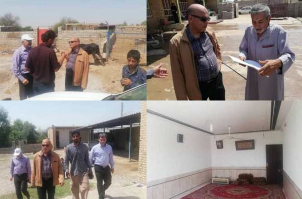 بازدید مدیر کل بنیاد مسکن خوزستان از روند بازسازی اماکن آسیب دیده از سیل در دزفول