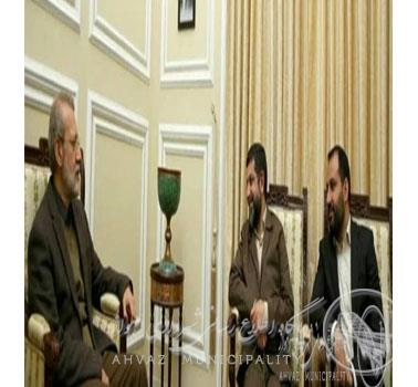 دیدار شهردار اهواز با رییس مجلس شورای اسلامی