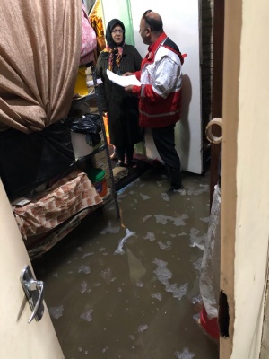 بارش شدید در خوزستان/اسکان ۲۷ خانوار و آماده‌باش ۲۰ تیم هلال‌احمر