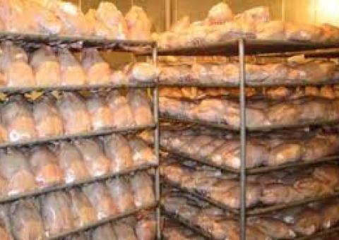 انعقاد قرارداد و ذخبره مرغ منجمد شیرینگ پک شده در خوزستان