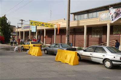 نصب تونل های ضدعفونی كننده خودرو توسط نفت و گاز مسجدسلیمان