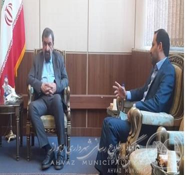 دیدار شهردار اهواز با دبیر تشخیص مصلحت نظام