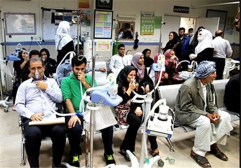 ۱۰۲ بیمار تنفسی در خوزستان راهی بیمارستان شدند