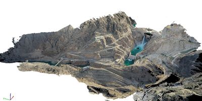 تهیه مدل سه بعدی رقومی سد کارون ۳ توسط تیم سنجش پهبادی معاونت مطالعات جامع منابع آب سازمان آب و برق خوزستان