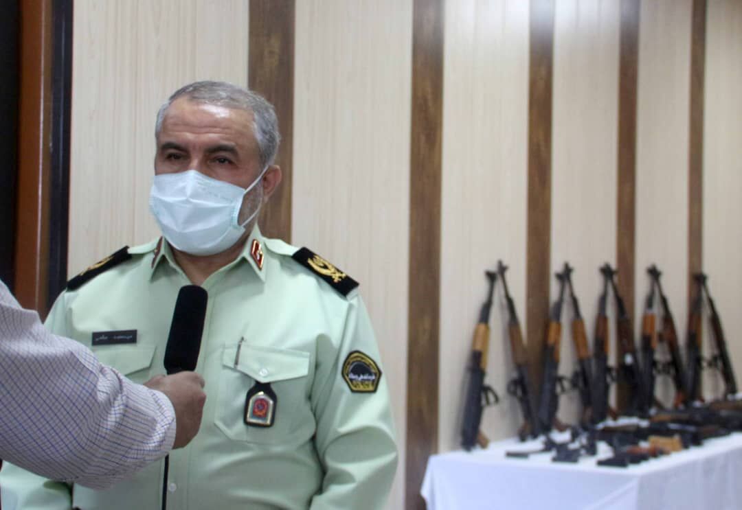 کشف ۱۲۴ قبضه انواع سلاح غیرمجاز در طرح “رعد” خوزستان