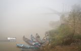مه صبحگاهی شعاع دید در مناطقی از خوزستان را به ۵۰ متر کاهش داد