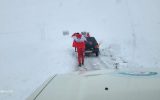 نجات بیش از ۱۳۰ سرنشین خودروهای گرفتار در برف محور اندیکا – بازفت
