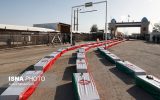 بازگشت پیکر ۶۹ شهید دفاع مقدس به کشور از مرز شلمچه