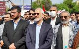 استاندار: مردم خوزستان تا آخرین قطره‌ خون از ملت فلسطین دفاع می‌کنند